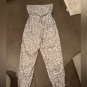 DYI comfortable cotton romper with drawstring